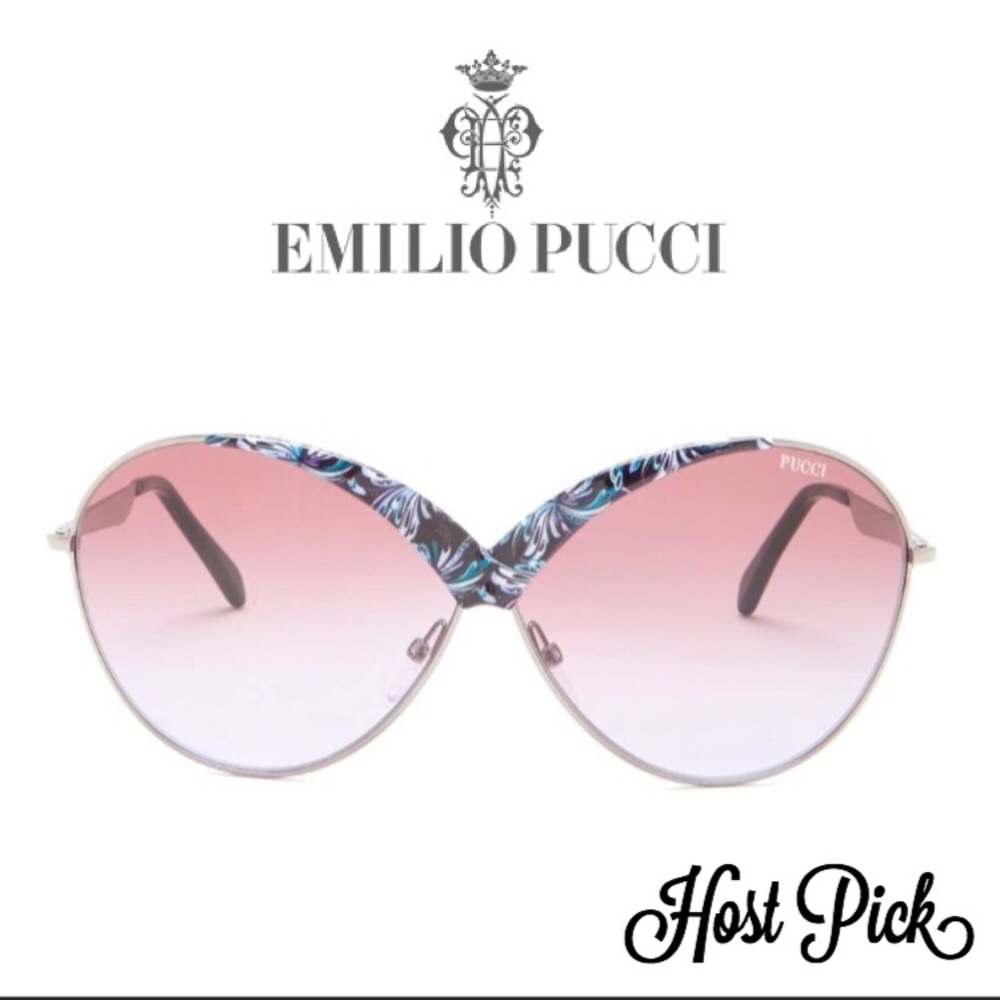 Emilio Pucci 65mm metal sunglasses